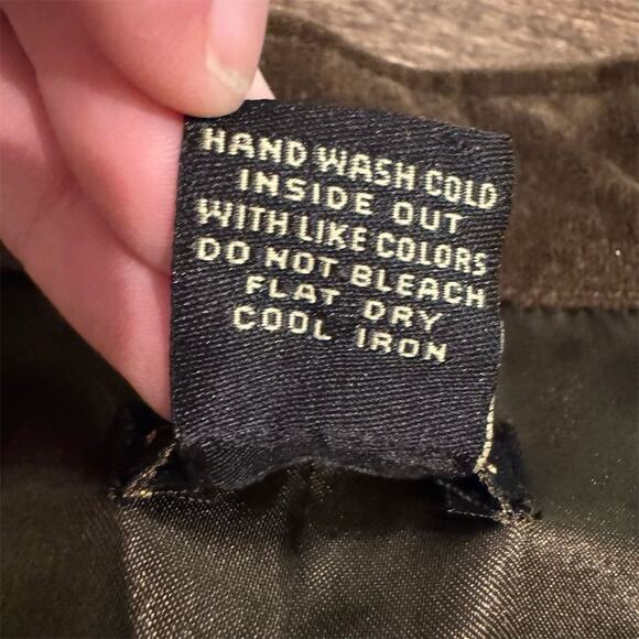 Regency Style Spencer Jacket Bolero Mushroom Brown Velour VTG XL Cropped READ - Picture 7 of 11